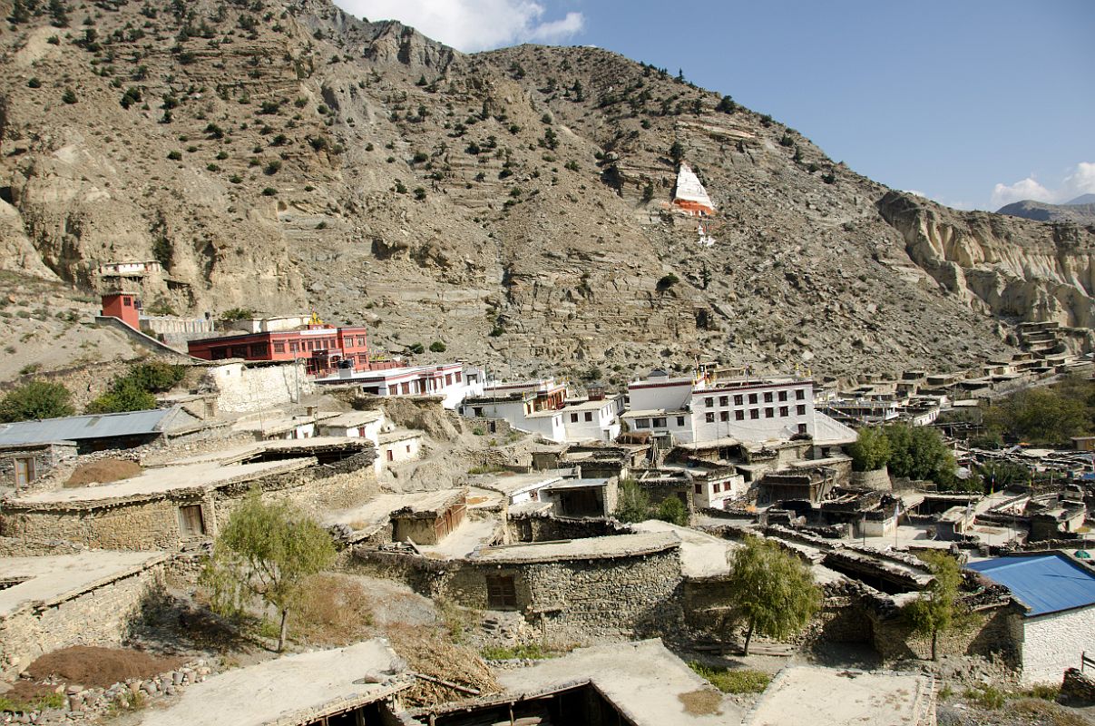 06 Looking Back At Marpha At Beginning Of Trail From Marpha To Yak Kharka Around Dhaulagiri 